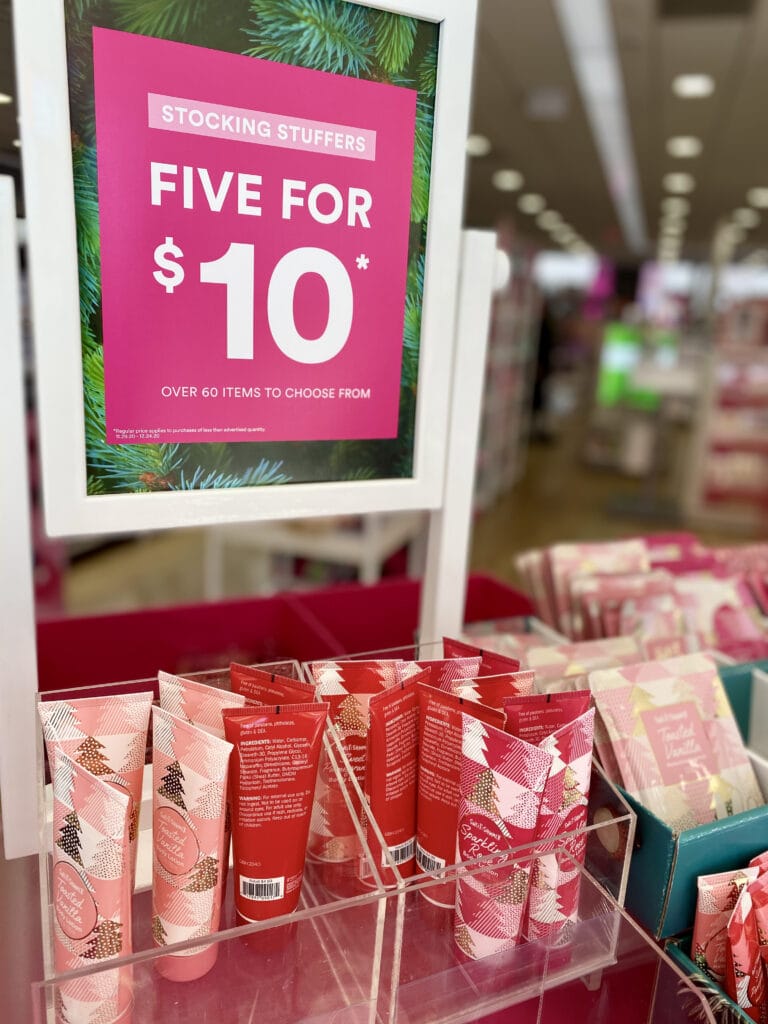 ulta five for $10 signage in ulta store