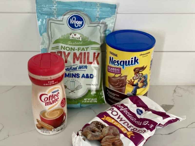 Ingredients for Hot Chocolate 