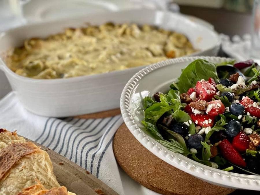 Pesto Tortellini Bake