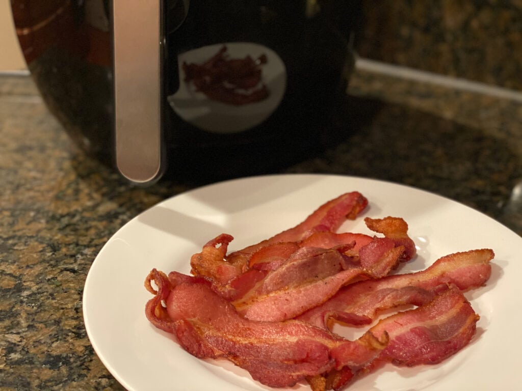 how to air fry bacon
