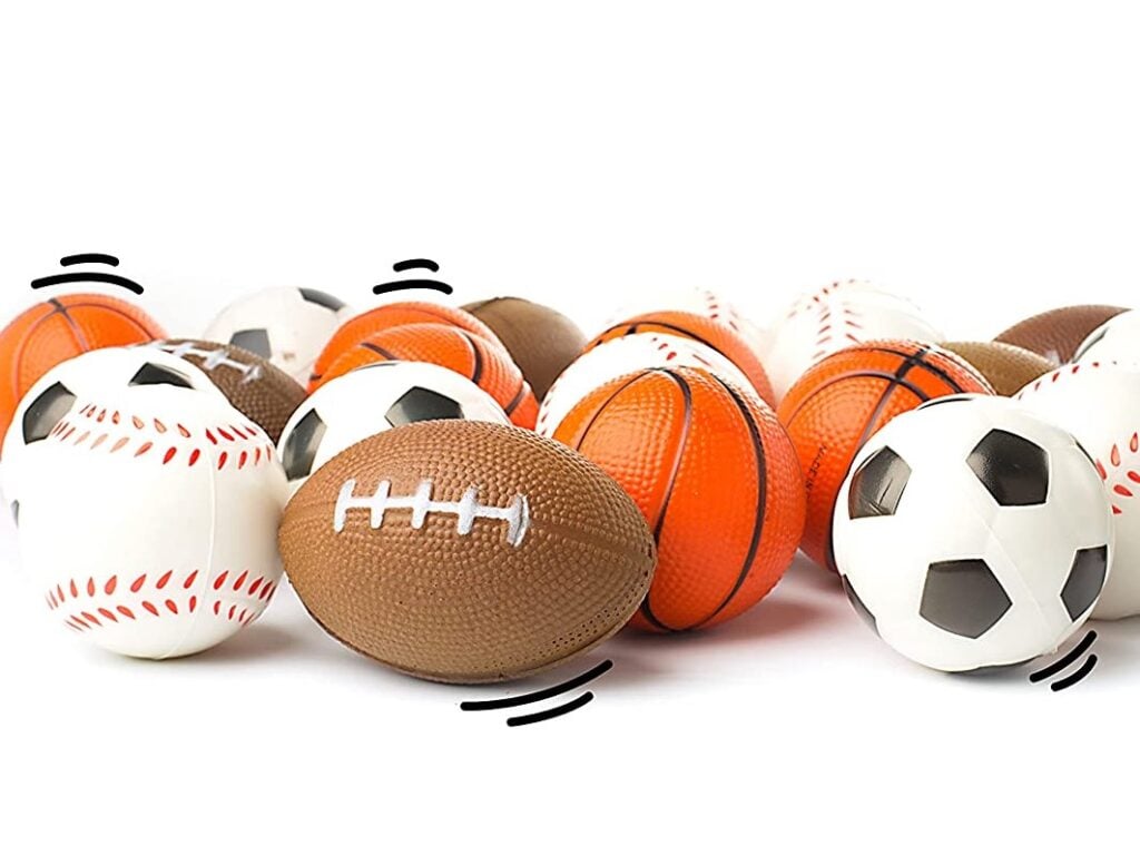 squishy sports balls 