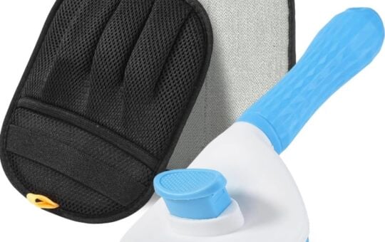 FOOCO Pet Hair Removal Glove & Brush Set