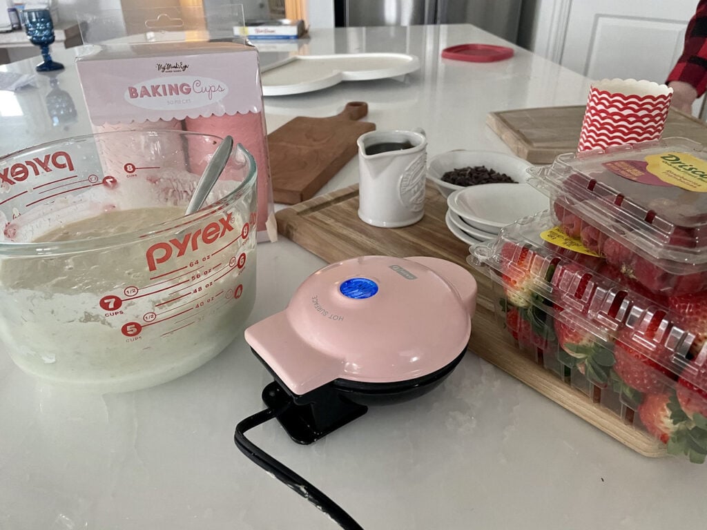 Ingredients to get started on your waffle bar