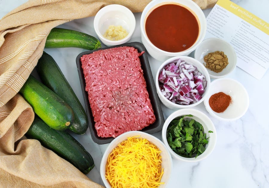 Stuffed Zucchini Ingredients