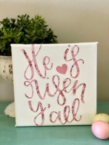 Easter Cricut Ideas Canvas Sign