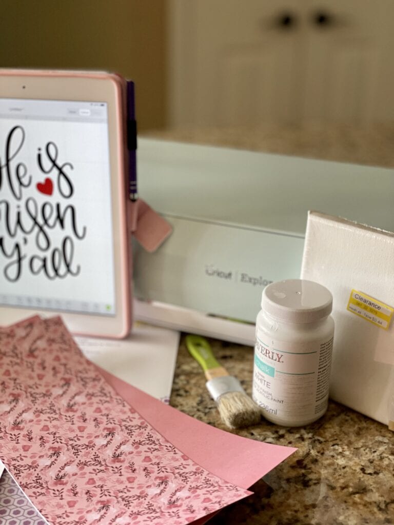 Cricut Easter Ideas Vinyl Sign Creation