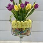 Peeps Easter Centerpiece with Tulips