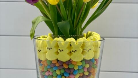 Peeps Easter Centerpiece with Tulips