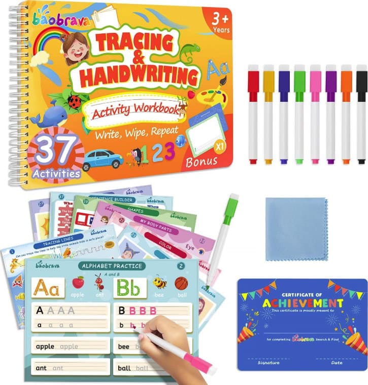 Preschool Learning Activities Tracing Handwriting Book
