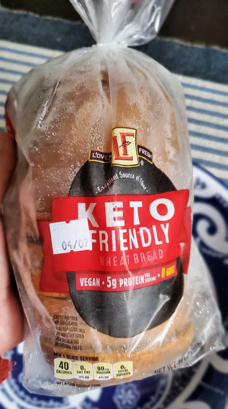 how to freeze aldi keto bread