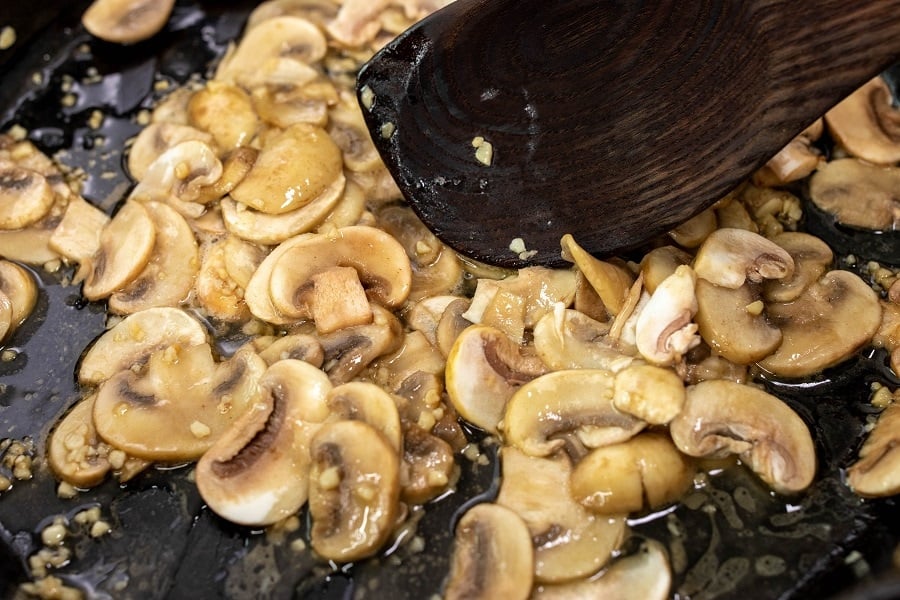 mushrooms cooking