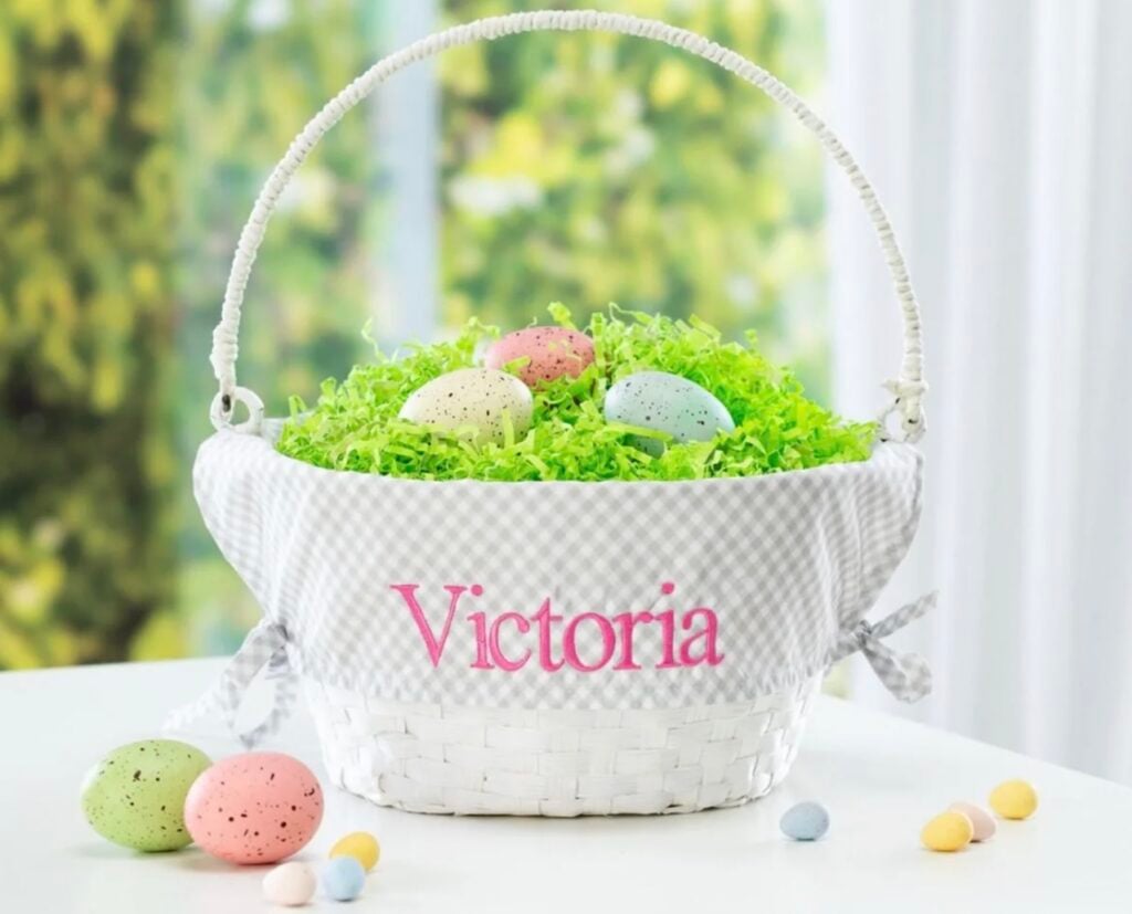 personalized easter basket