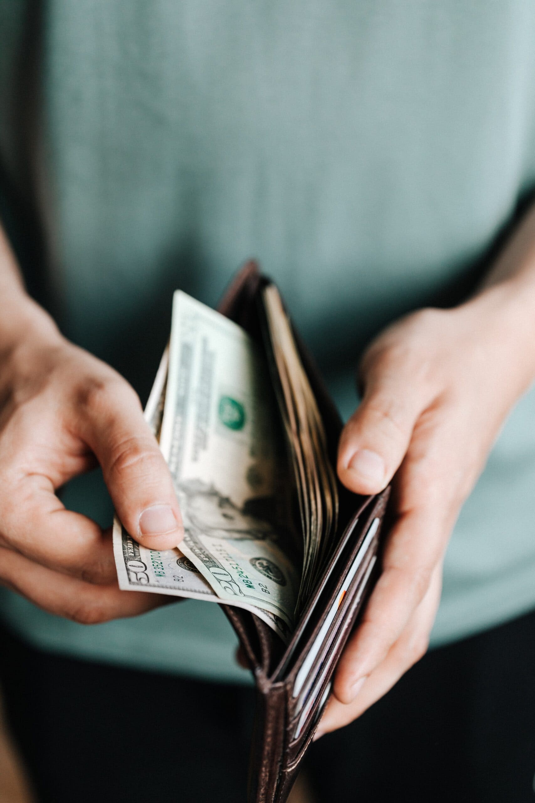 third stimulus check money in a wallet