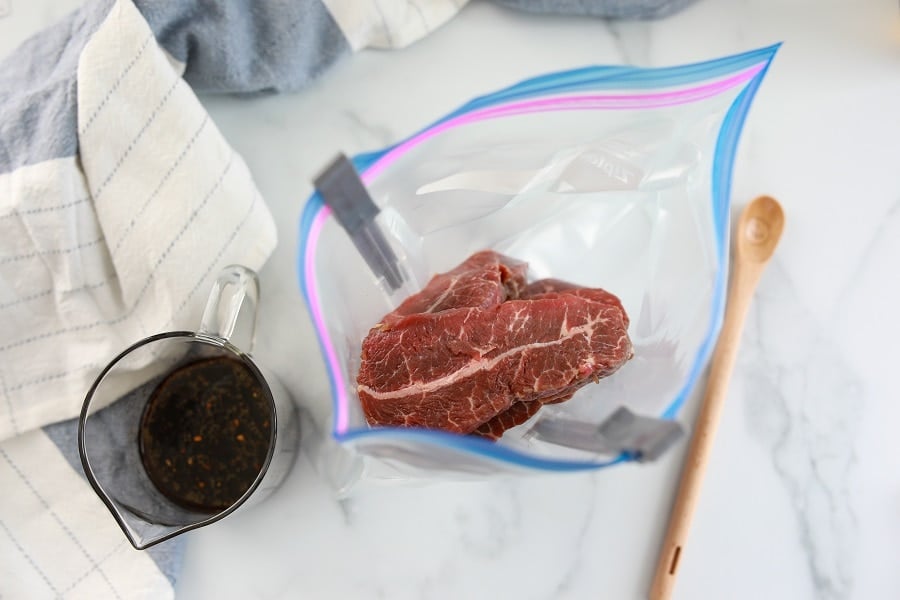 how to marinate steak in baggie with marinade sauce