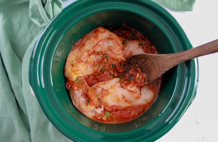 cilantro lime chicken cooked in the crockpot