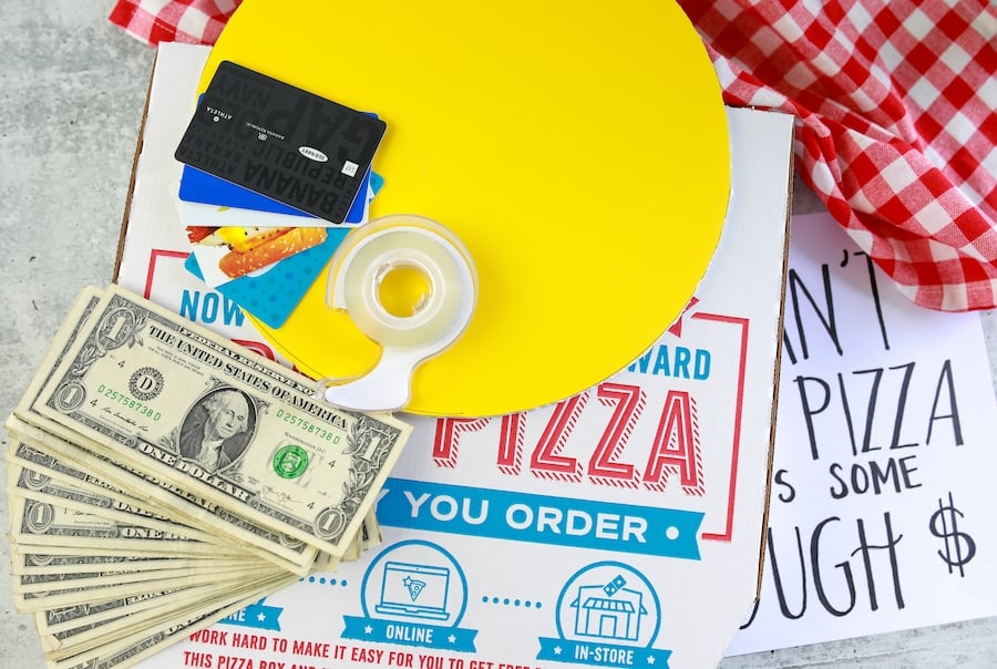 Graduation Gift Pizza Box Supplies 