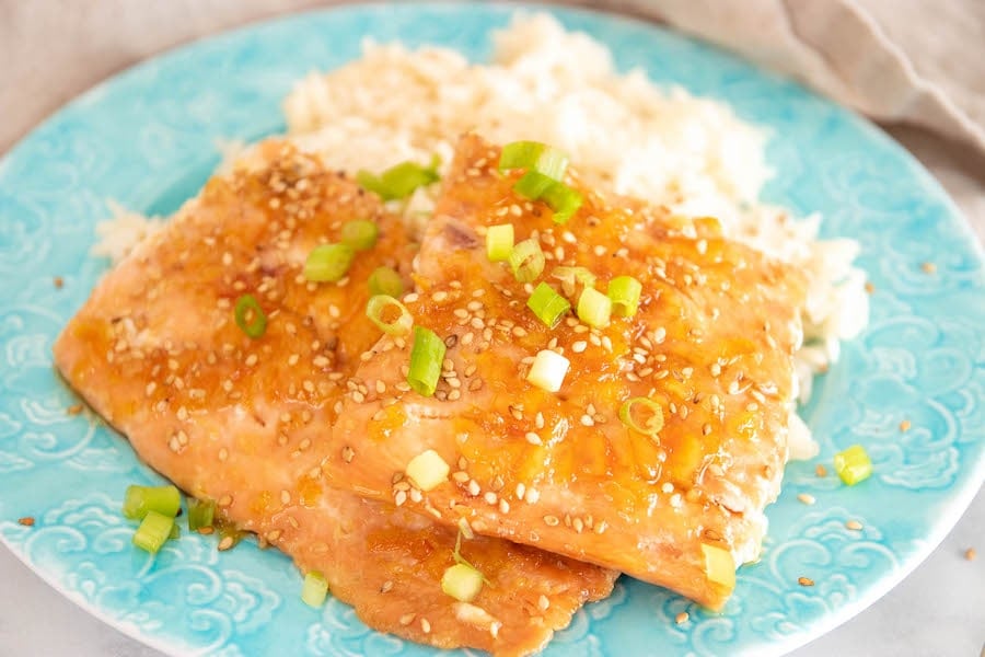Orange Glazed Salmon Grilled Recipe