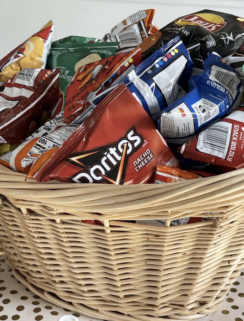 Lay's Chips in Basket 