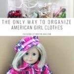 organize american girl clothes