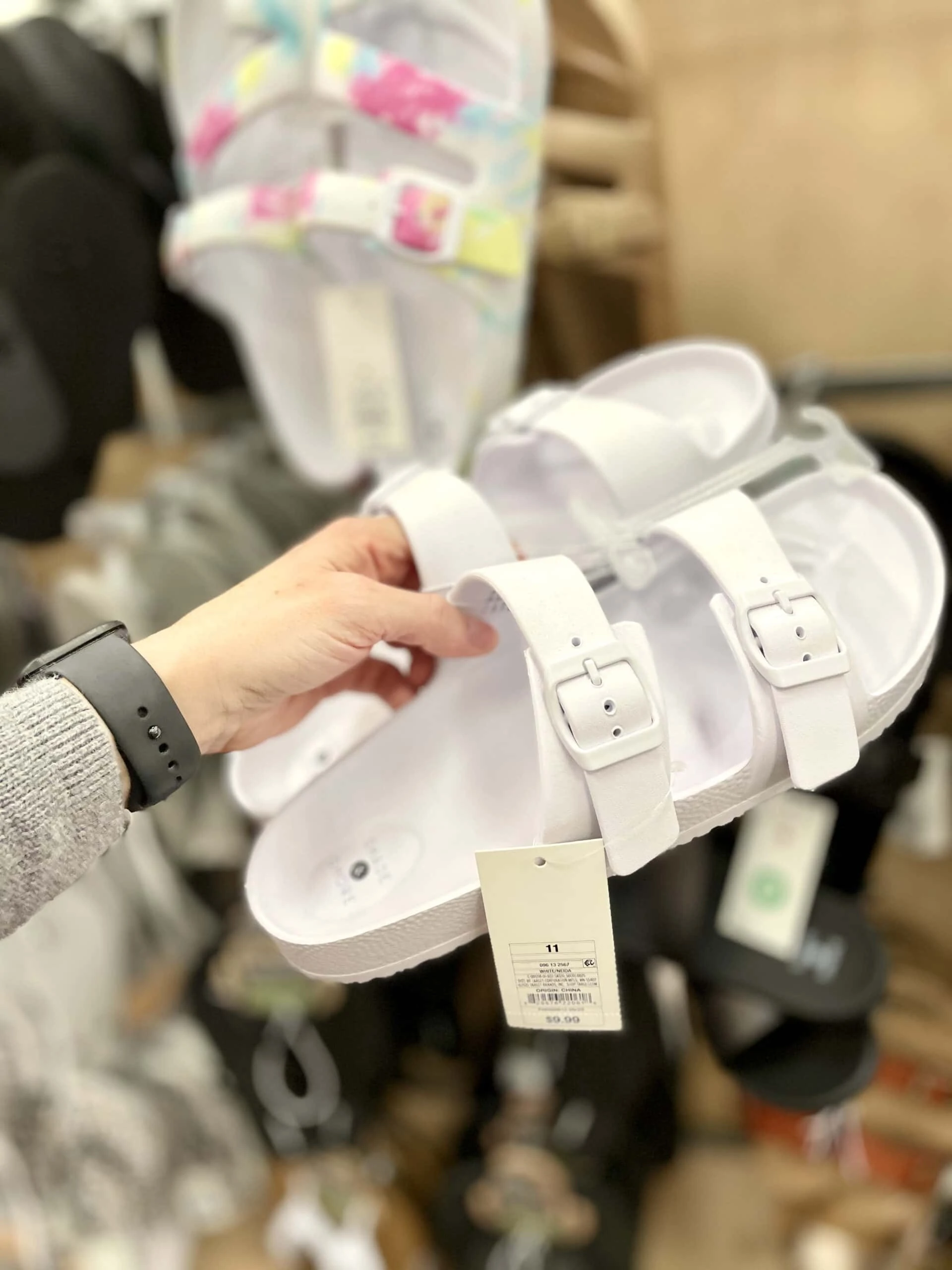 Target best sale white birkenstocks