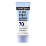 Neutrogena Ultra Sheer Dry Touch Sunscreen Lotion SPF 70, Broad Spectrum, Water Resistant 80 Min, Oil Free, Oxybenzone Free, Non Comedogenic, Matte Finish