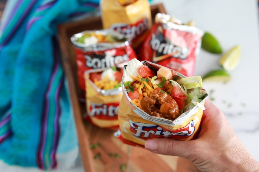Walking Tacos in a Frito Bag