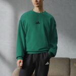 adidas Mens Essentials Feelcozy Fleece Sweatshirt