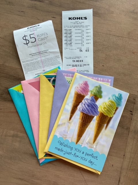 kohls greeting cards