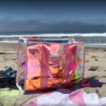 pink beach bag