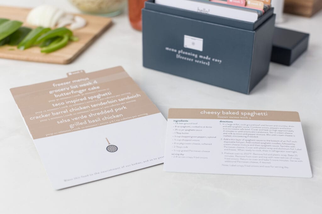 2021 Freezer Menu Plan Week 4 Recipes