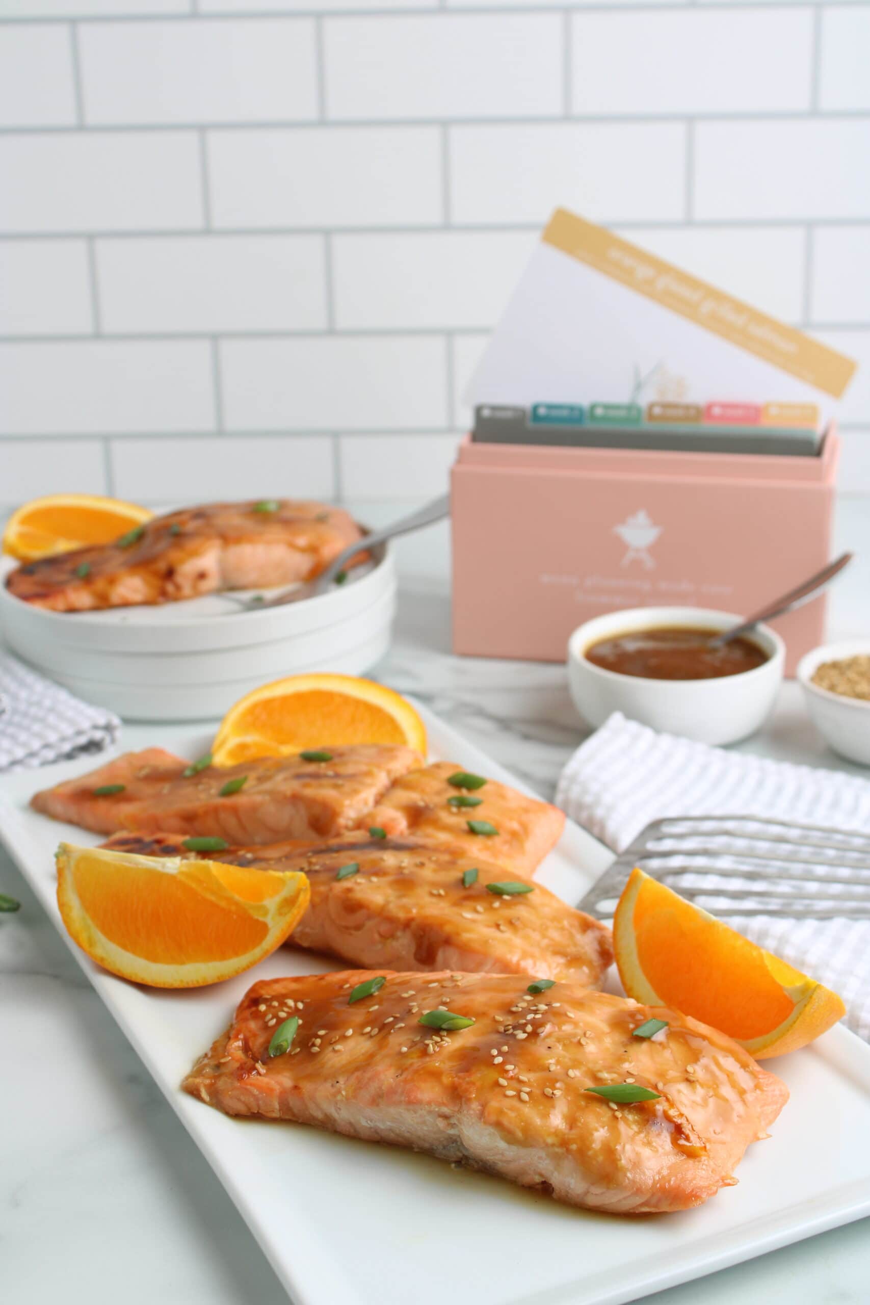 Orange Glazed Grilled Salmon Final Box