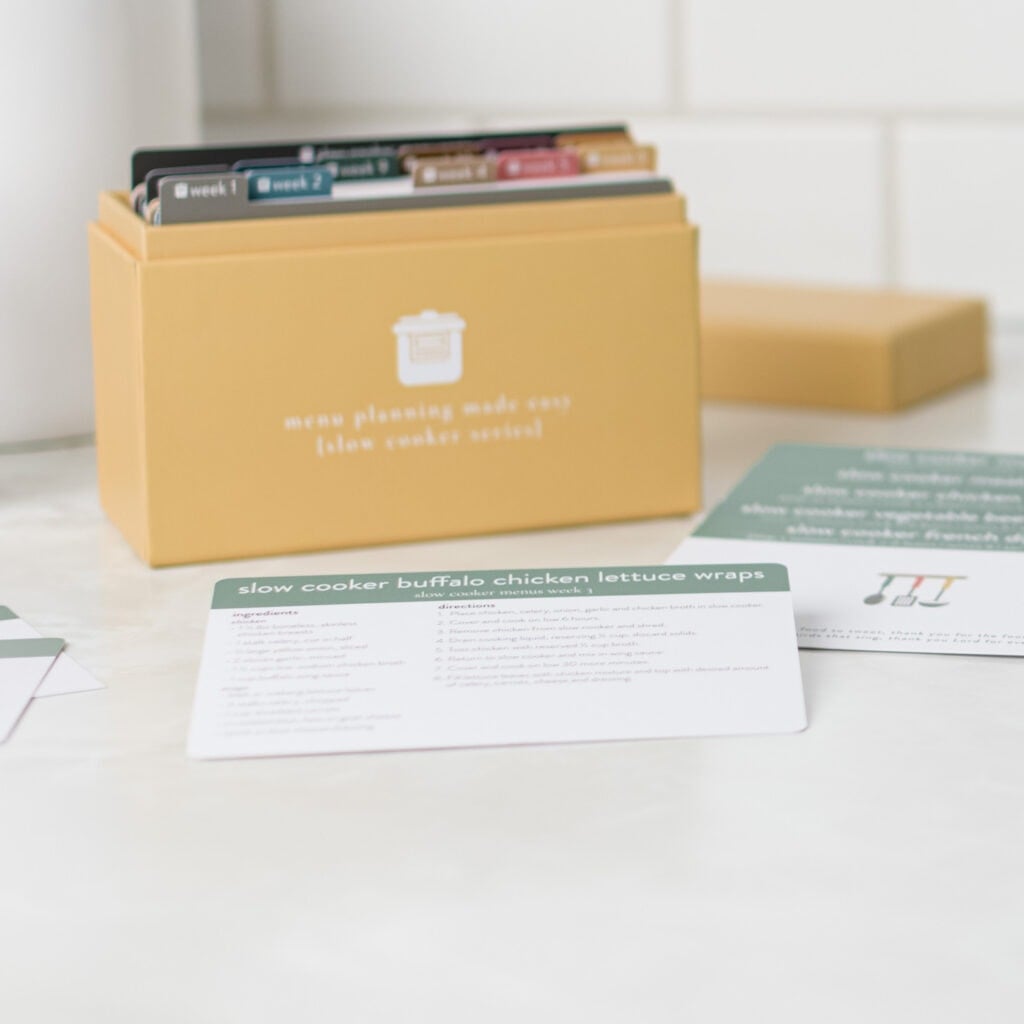 Slow Cooker Menu Plan Box