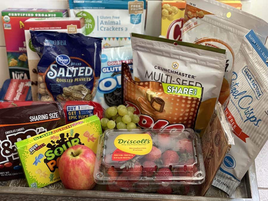 Snack Board Ingredients and Treats 