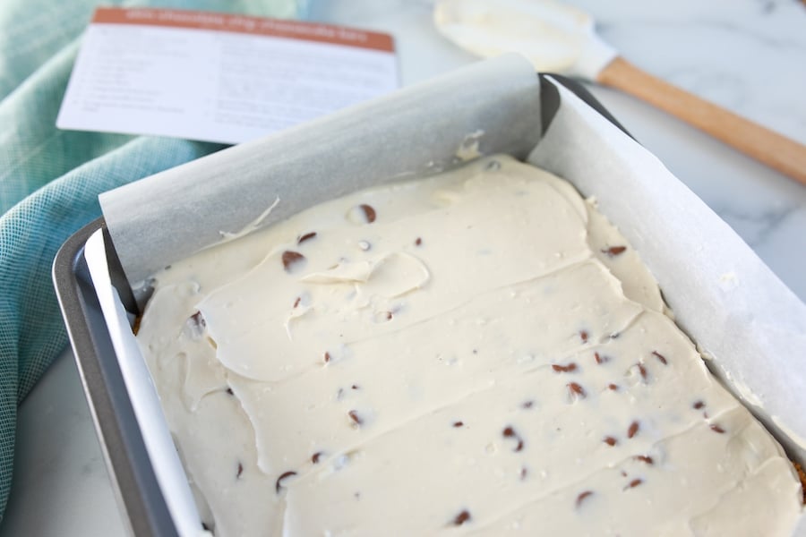 Cheesecake in Baking Dish to Make Bars