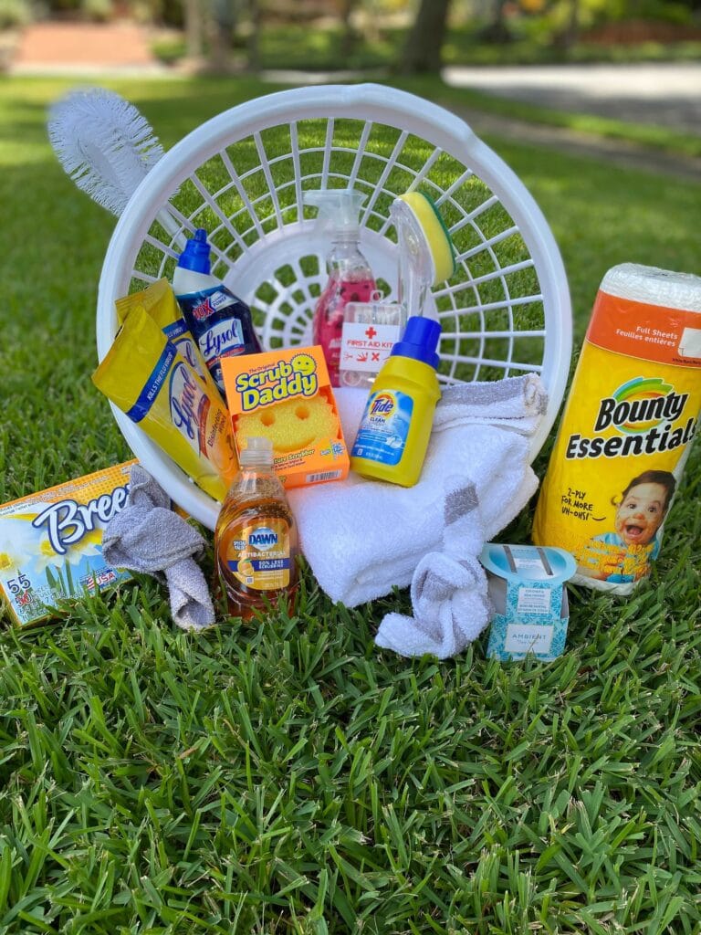 college laundry basket gift idea