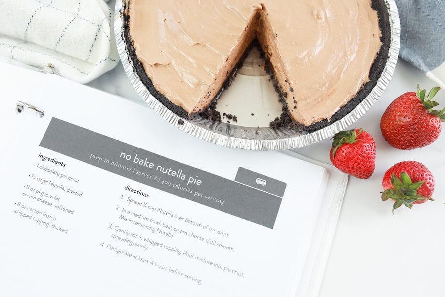 Nutella Pie with No Bake Recipe