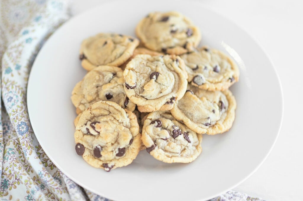 Chocolate chip cookies with shortening