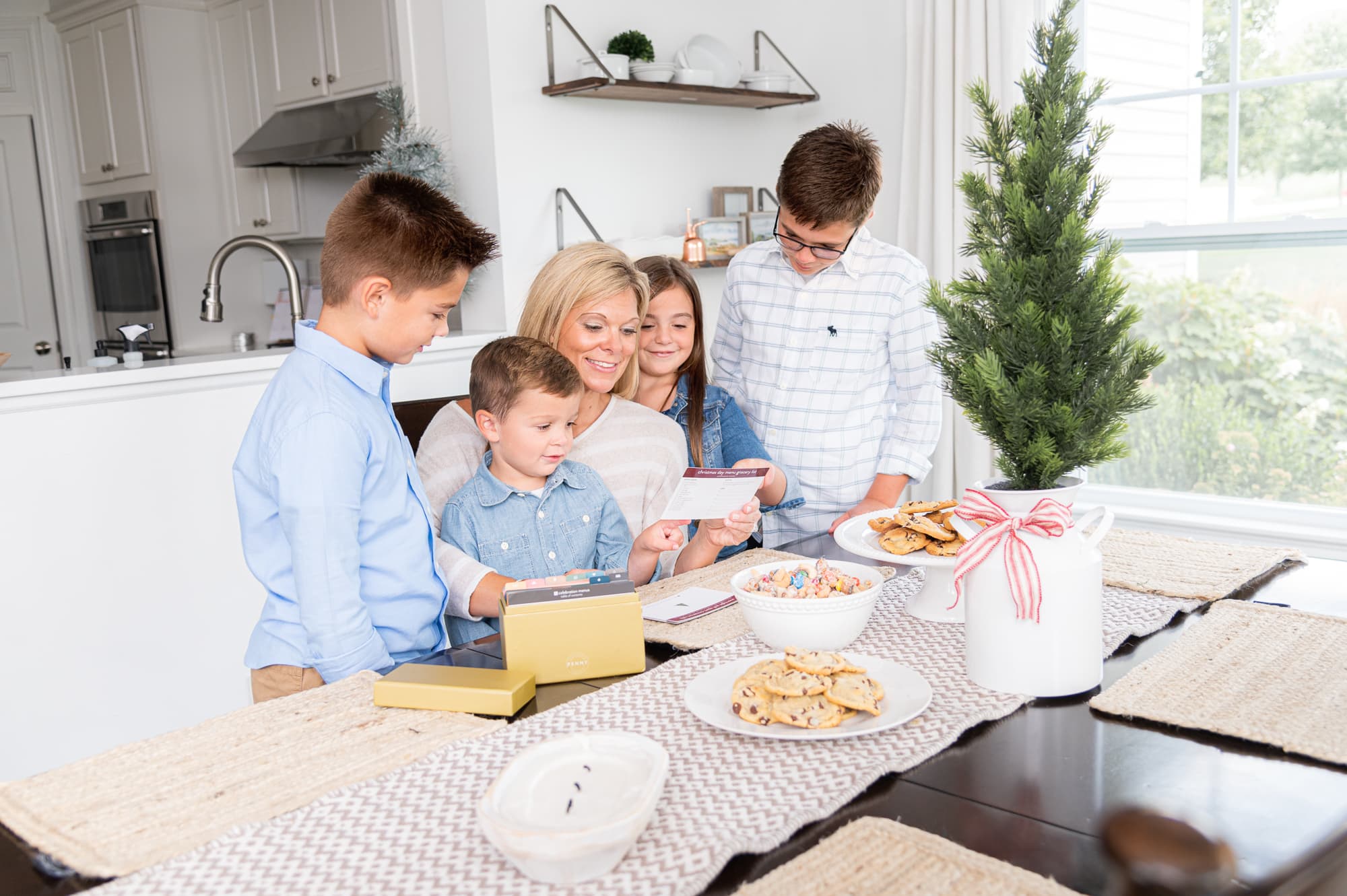 Ashley with kids and Celebration Menu Plan