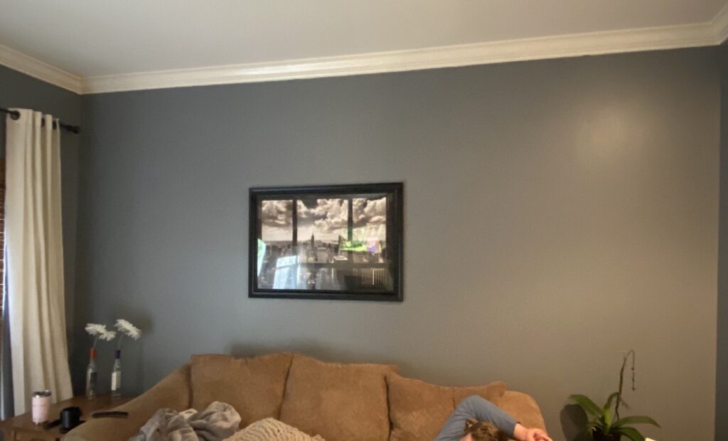 living room before painting 