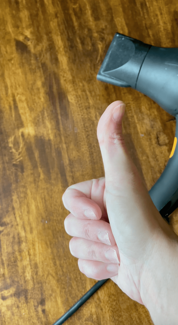 hair dryer water spot