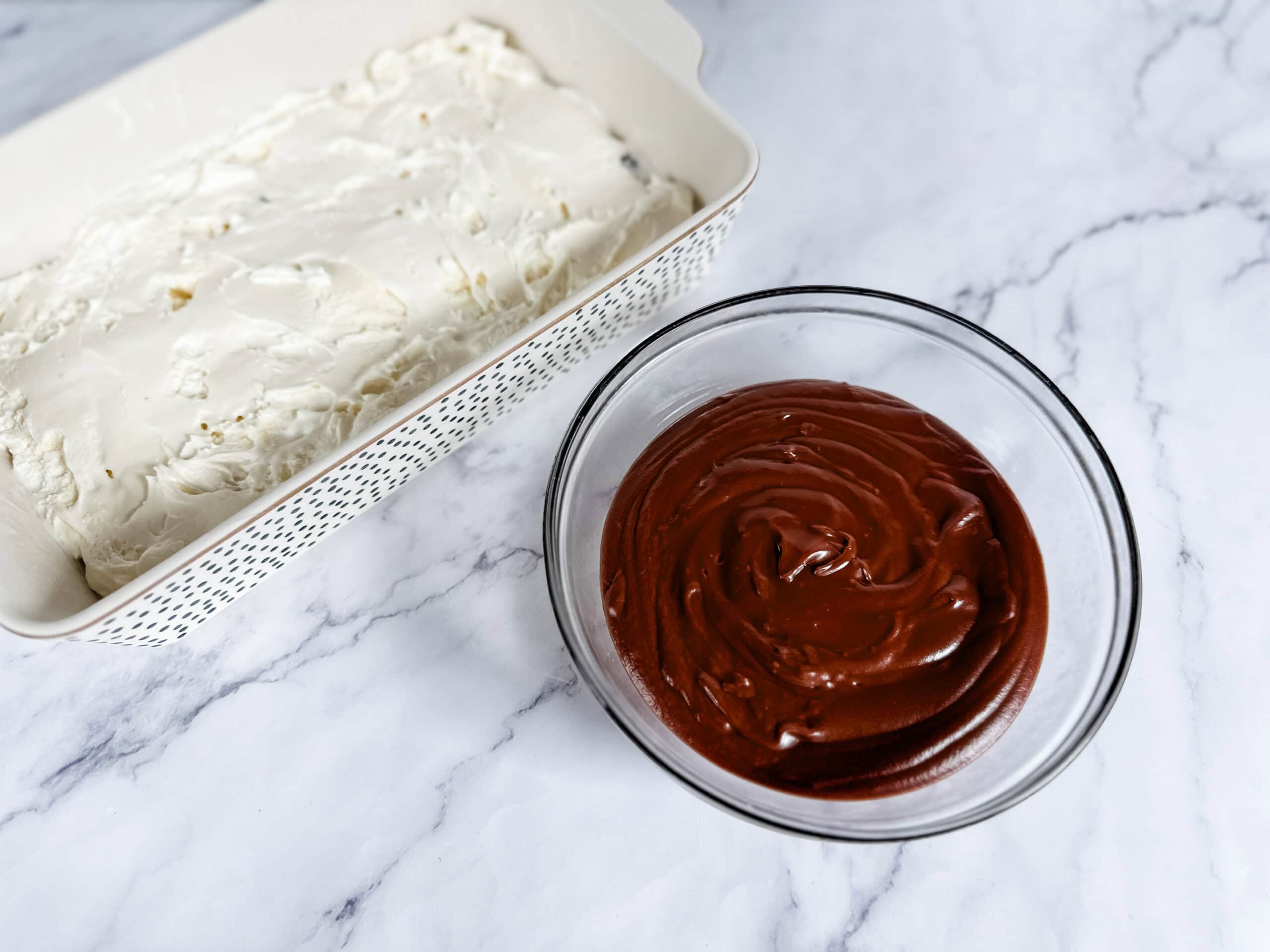 mudslide dessert before topping