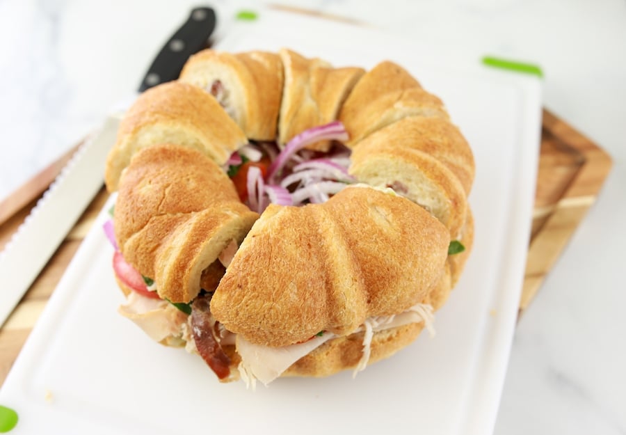 Finished Party Sandwiches