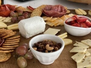 finished charcuterie board