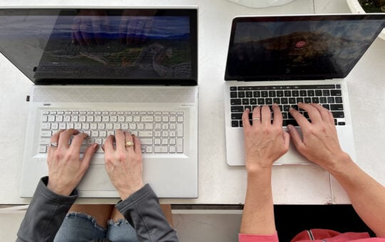 laptops - apple & HP