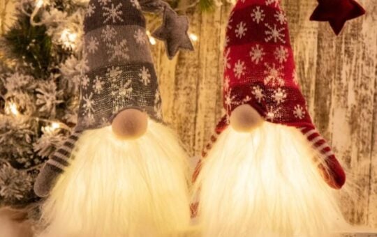 christmas led gnome