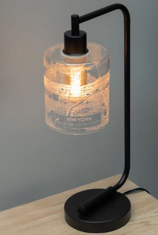 new york city map lamp