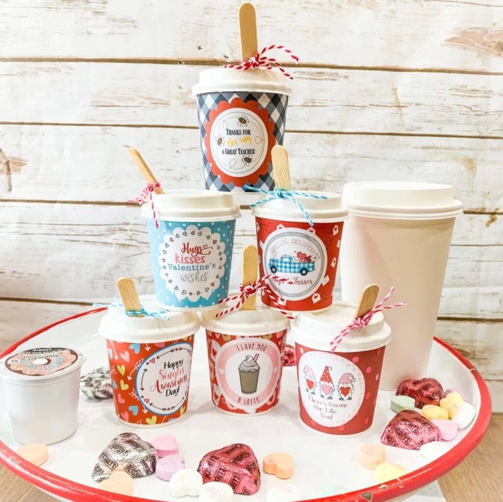 Valentine Coffee Cup Gift Holder