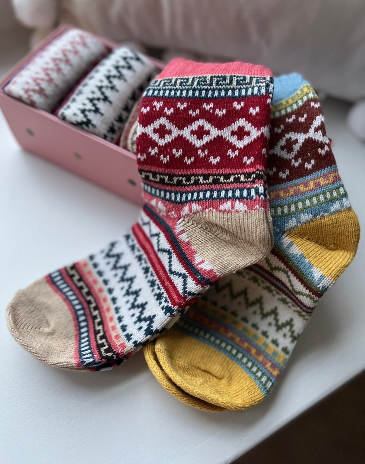 Sticker Wool Sock Included 5pk Wool Blend Cozy Socks From $6! (Reg $20)