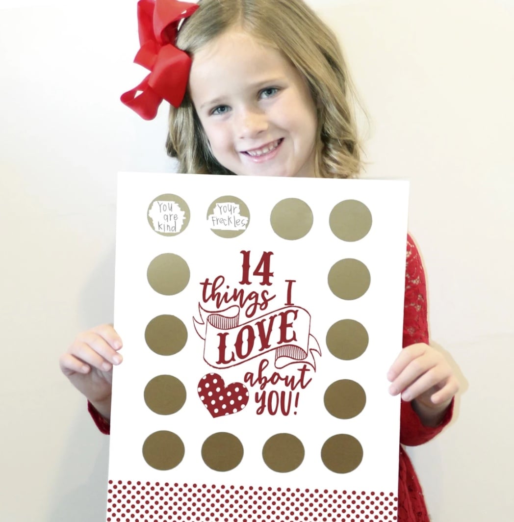 14 things valentine scratch off