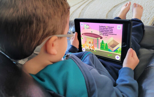 boy on ipad